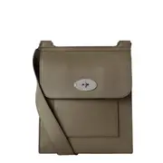 [Mulberry] Antony Linen Green Small Classic Grain