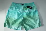 Vilebrequin Swim Suit Trunks Watercolors Moorea Acqua Blue New XL 34-36 Waist