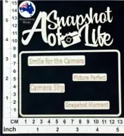 Chipboard Embellishments for Scrapbooking, Cardmaking - Scrap Words 44 CB1261