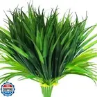 Kingsboomy Artificial Grass Fake Plants Outdoor Plastic Plants UV Resistant G