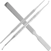 Minkissy Professional Nail Tools Set 3-piece Manicure Kit Nail Clippers Cuticle Trimmer Compact Storage Case