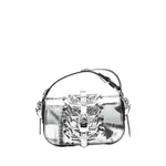 [Innerraum] Innerraum Metallic-buckle Patterned Tote Bag ONE SIZE SILVER
