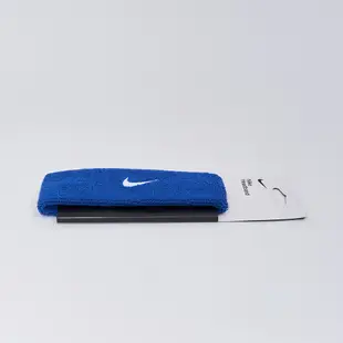 Nike Swoosh 寶藍 白勾 單色 運動 休閒 健身 籃球 訓練 頭帶 NNN07402OS