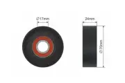 Tensioner, V-Ribbed Belt suitable for Audi A3 1.9TDI, 2.0TDI 2003-, Skoda Octav