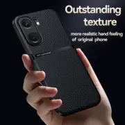 For vivo iQOO Neo9 Pro Anti-Slip Rubber Leather Fell Soft Magnetic Case Cover