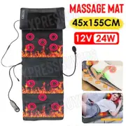 Full Body Massager Back Cushion Chair Vibration Massage Pad Heat Electric Mat