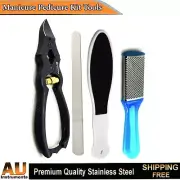 Chiropody Podiatry Kit Heavy Duty Thick Nails Cantilever Clipper & Diamond Deb