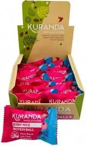 KURANDA WHOLEFOODS Protein Ball Berry Nice 40g x 12 Display