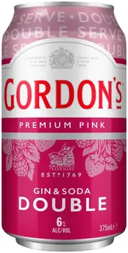 Gordon's Pink Gin & Soda Double 6% 375ml