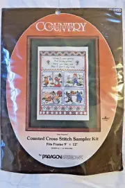 PARAGON VINTAGE COUNTRY FOUR SEASONS COUNTED CROSS STITCH KIT 2490 NEW WATSON