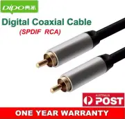 Premium Coaxial Coax Digital RCA Cable Gold Plated Audio S/PDIF Video 0.5m ~ 5m