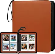 256 Pocket Large Photo Album for Polaroid i-Type, 600, and SX-70 instant photos(6368) (Brown)