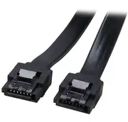 Astrotek SATA 3.0 Data Cable 30cm 7 pins Straight to 7 pins Straight with Latch Black Nylon Jacket 26AWG AT-SATA3NB-180D