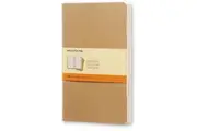 3pc Moleskine 80 Pages Ruled Pocket Cahier Notebook L Student Journal Pad Kraft