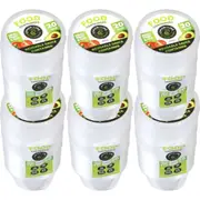 6x 20PK Lemon & Lime Round 100ml Reusable Sauce Dipping Container/Storage w/Lid
