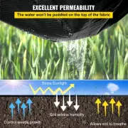 Heavy Duty 1.2 x 91.4 m Landscape Fabric for Weed Control and Soil Enrichment