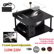 Mini Adjustable Electric Table Saw Bench Woodworking Cutting Tool Machine 100W