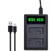 Slim LP-E5 Battery Charger For Canon EOS 1000D 450D X2 500D Xsi Kiss Rebel XS