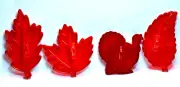 HRM Vtg Design Cookie Cutter turkey Leaf Set - Elm Maple Oak Leaf Leaves Turkey