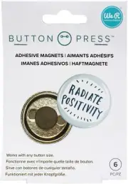 We R Memory Keepers Button Press Adhesive Magnets-6/Pkg
