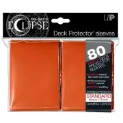 Ultra-Pro: Eclipse Pro Matt Orange Deck Protector Standard Size Sleeves 80 Pack