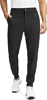 [Soothfeel] Men's Golf Joggers Pants with 5 Pockets Slim Fit Stretch Sweatpants Running Travel Dress Work Pants for Men