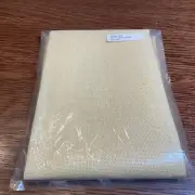 ZWEIGART 18CT CORK LINEN YELLOW CROSS STITCH FABRIC 18x28