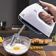 7-Speed Electric Hand Mixer Whisk Egg Beater Cake Bread Mixing Baking Kitchen
