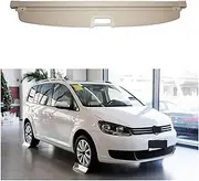 Trunk Cargo Cover Compatible With VW Compatible With TOURAN 2006-2015 Shield Rear Luggage Curtain Partition Privacy Car Accessories(Grey)