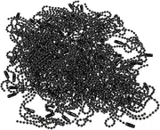 [Tofficu] Ball Chain Spoon Bead Chain Bead Chain Garland Beads Chain Kits Hanging Card Satellite Beaded Chain Rope Necklace Rhinestone Holder Tags Labels Chainkeychain Iron Silver