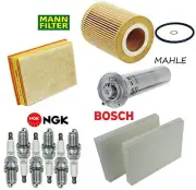 Tune Up Kit Filters & Spark Plugs for BMW 530i E39 2001-2003 (for: BMW)