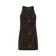 [Theory] Theory-Dark Brown Printed Top-Donna 4 US