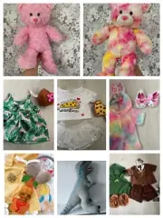 Build A Bear Hello Kitty Pink dress, Harry Potter cloth, buildabear pink plush