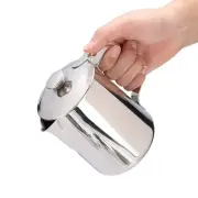 Coffee Frothing Pitcher With Lid, Stainless Steel Milk Frother Cup, Mutifunct...