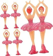 TOYANDONA 6pcs Ballet Doll Music Box Figurines Handpainted Ballerina Girl Statues for Birthday Parties Cake Toppers and Collectibles Enchanting Decor with Detailed Craftsmanship