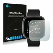 6x Transparent ULTRA Clear Screen Protector for Fitbit Versa 2