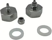 2pcs 3/4" Brass convert adapter Brass Nipple 3/4" Convert to 1/4" Tubing Hose For Garden Washing Hose (3/4convert1/4)