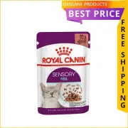 Royal Canin 1 Pack 12*85 Gms Sensory Feel Gravy Adult Pouches Wet Cat Food