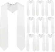 [GRADFTY] 10 Pieces Graduation Stoles,Unisex Adult Plain Graduation Stole 72”,Graduation Stoles bulk