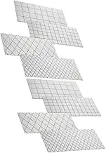 iplusmile 8 Pcs Cake Decorations Grid Pattern Fondant Stamp Molds Cake Mold Baking Accessories for Home Commercial