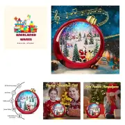 Large Size Lighted Up,6H Timer Glitter Snow Globes Christmas with Music Box 8...