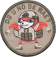 Ugandan Knuckles"Do You Know De Wae Patch, Round Patch Combat Bagde Military Patch Tactical Military Patch Set Hook/Loop Backing -3 inch Hat Patch