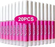 20 PCS Nail Glue for Acrylic Nails,Nail Tip Glue Professional Nail Glue False Nail Tips Glue for Broken Nails Adhesive Super Bond for Pr on Nails Glues Adhesive for Fake Nails Tips Glues