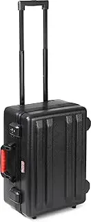 Gator Cases Molded Flight Case for Equipment up to 18"x13"x8" with Tool Pallet in Lid, Diced Foam Interior and TSA Approved Locking Latch; (GTSA-UTLPLT1813)