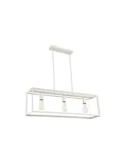 North 3 Light Pendant in Matte White