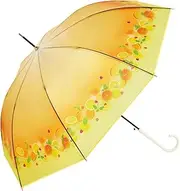 ビコーズ(because) Because B-552762 Long Umbrella Clear Umbrella/Lipton Fruit Inti, Yellow