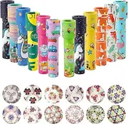 HENGBIRD Pack of 12 Kaleidoscope Children, Classic Kaleidoscopes, Vintage Retro Kaleidoscope Educational Toys for Boys and Girls, Children's Birthday, New Year, Christmas (Random Colours)