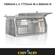 2.5mm 5052 Aluminium Checker Plate 1800mm 2 Doors Canopy with Drawer Set