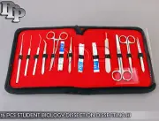15 PCS STUDENT BIOLOGY DISSECTION DISSECTING KIT W/ STERILE BLADE #15 DS-1250