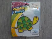 DIY Original Makit & Bakit Turtle Suncatcher Kit Kid Craft, new old stock (NOS)